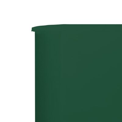 vidaXL Uždanga nuo vėjo, žalia, 600x120cm, audinys, 5 plokštės