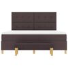 vidaXL Kiemas lova su čiužiniu Tamsiai ruda 180 x 200 cm audinys