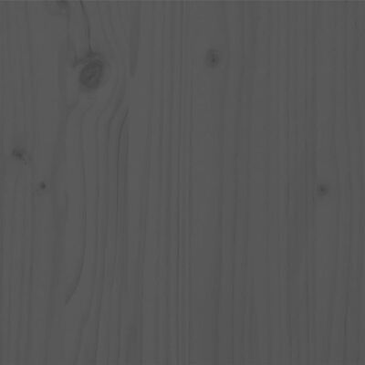 vidaXL Lovos rėmas, pilkos spalvos, 140x200cm, pušies medienos masyvas