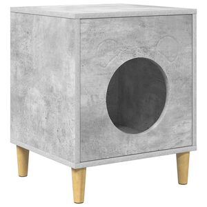 vidaXL Katės namelis Betoninė 42,5 x 40 x 53 cm Apdirbta mediena