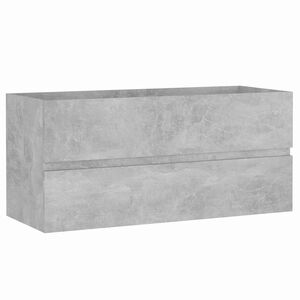 vidaXL Spintelė praustuvui, betono, 100x38,5x45cm, apdirbta mediena