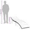 vidaXL Saulės gultas su čiužinuku, pilkas, 55x199x50cm, poliratanas