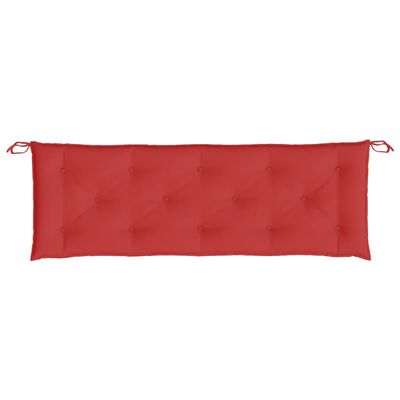 vidaXL suoliuko pagalvėlės, 2vnt., raudonos spalvos, oxford audinys