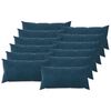 vidaXL Pagalvėlės užvalkalas 12 pcs HEERLEN Mėlyna 40 x 80 cm Aksomas