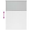 vidaXL Langų žaliuzė su užuolaidomis Sidabro Aliuminis
