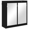 vidaXL Vonios veidrodžio spinta Juoda 60 x 20 x 60 cm Apdirbta mediena