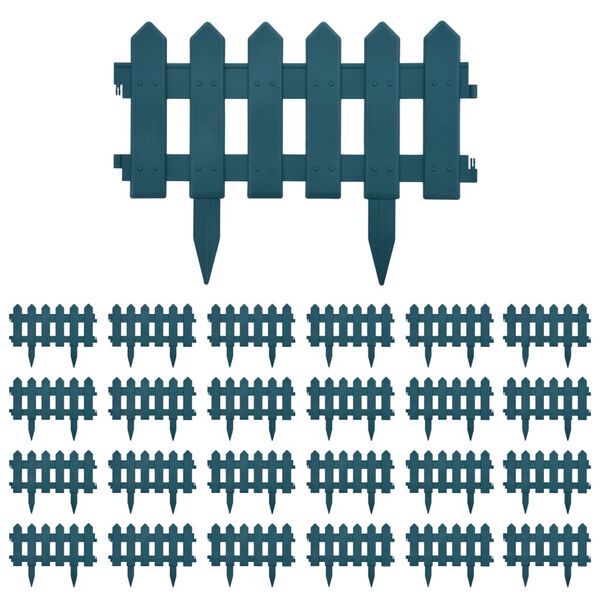 vidaXL Vejos pertvaros, 25vnt., žalios spalvos, 10m, PP