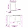 vidaXL Vonios baldų rinkinys su saugykla 2 pcs Juoda Apdirbta mediena