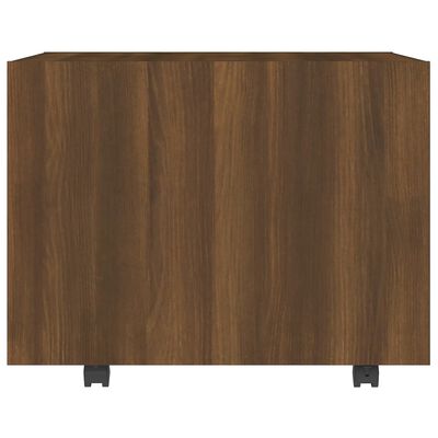 vidaXL Kavos staliukas, rudas ąžuolo, 55x55x40cm, apdirbta mediena