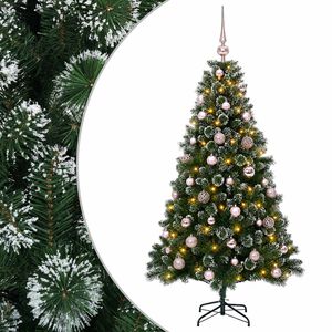 vidaXL Dirbtinė kalėdinė eglutė su rutuliuku 120 cm 150 LED