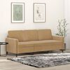 vidaXL Trivietė sofa, rudos spalvos, 180cm, aksomas
