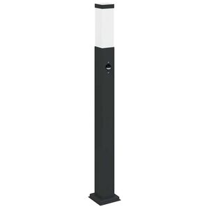 vidaXL Apsauginis stulpelis su jutikliu, 80 cm, juodas, IP44