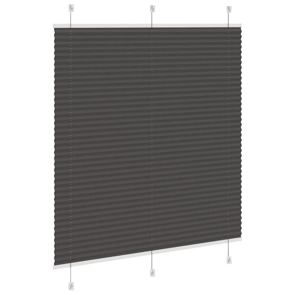 vidaXL plisuota žaliuze juoda 120x100 cm audinio plotis 119,4 cm
