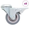 vidaXL Ratukai, 8vnt., 50mm, pasukami, varžtu tvirtinami