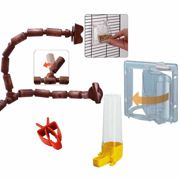 Ferplast Pauk&scaron;čių narvas "Giulietta 4", 57x30x50 cm, 52067017