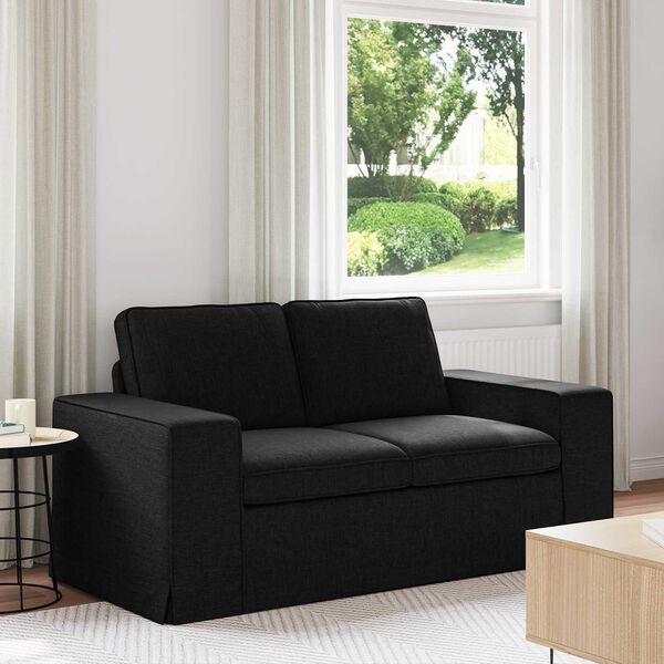vidaXL Sofa 120cm Juoda Metalas
