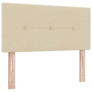 vidaXL Galvūgalis su galvūgalio Kreminė 90 cm Dirbtinė oda