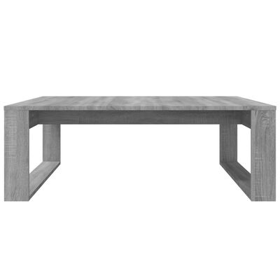 vidaXL Kavos staliukas, pilkas ąžuolo, 100x100x35cm, apdirbta mediena