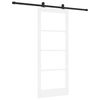 vidaXL Slankios durys ORKDAL 83 x 202 cm Balta ir juoda