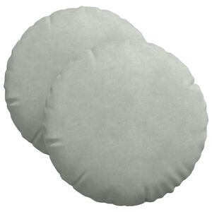 vidaXL Sėdynių pagalvėlės 2 pcs &Scaron;viesiai pilka &Oslash; 40 x 13 cm Aksomas
