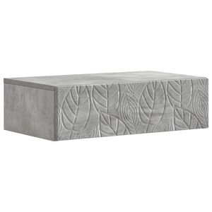 vidaXL Sieninis &scaron;oninis staliukas Betono pilka 59 x 34,5 x 17 cm