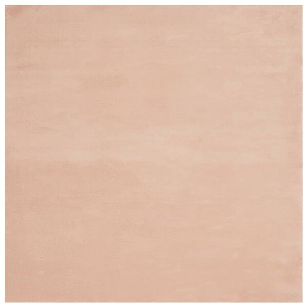 vidaXL Kilimas HUARTE, rausvos spalvos, 200x200cm, trumpi &scaron;ereliai