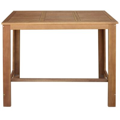 vidaXL 5 d. baro stalo ir kėdžių rinkinys, tvirta akacijos mediena