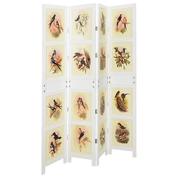 vidaXL Romdivider Panel Balta 212 x 165 cm MDF plok&scaron;tė