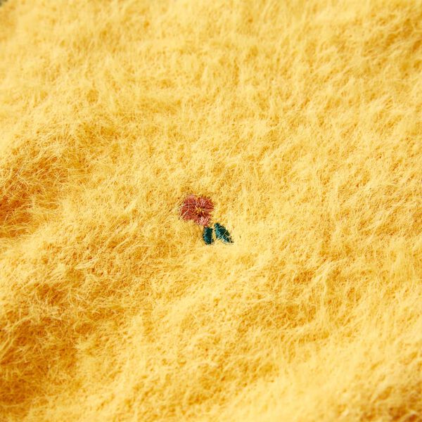 Vaiki&scaron;kas megztinis, geltonai rudos spalvos, megztas, 140 dydžio