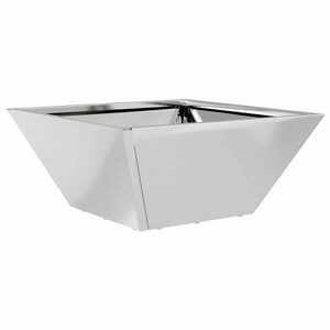 vidaXL Sodo vazonas Sidabro 35 x 35 x 15 cm Cinkuota plienas