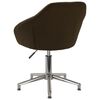 vidaXL Pasukama biuro kėdė, tamsiai rudos spalvos, audinys