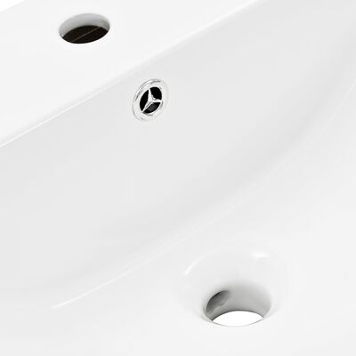 vidaXL Montuojamas praustuvas, baltas, 560x480x420mm, keramika