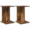 vidaXL Augalų stovas 2 pcs Rūkytas Ąžuolas 25 x 25,5 x 40,5 cm