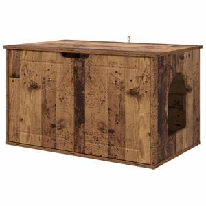 vidaXL Katės namelis Senas medis 85 x 55 x 50,5 cm Apdirbta mediena