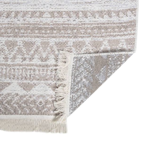 vidaXL Kilimėlis, smėlio spalvos, 80x300cm, medvilnė