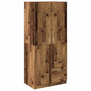 vidaXL Spinta Old Wood 80x52x180 cm Engineered Wood