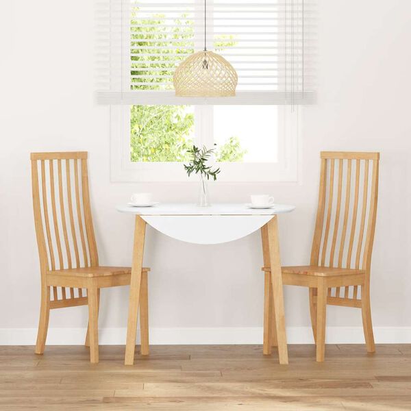 vidaXL Valgomojo Kėdės 2 vnt medžio masyvo gumos