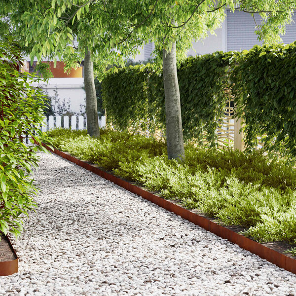 vidaXL Vejo kra&scaron;tas 20 pcs Ruda 100 x 0.05 x 20 cm