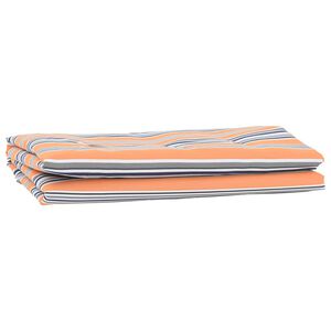 vidaXL Markizės pakaitinis audinys Mėlynas ir Oranžinis 1000 x 160 cm