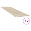 vidaXL Lovos grotelių pakaitalai su 48 grotelėmis, 2 vnt., 80x200 cm