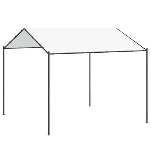 vidaXL Pavėsinė Baltas 4 x 4 x 2,6 m Plienas ir poliesteris