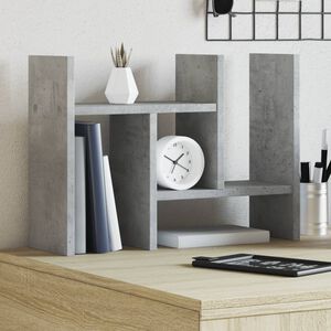 vidaXL Ra&scaron;omojo stalo lentyna, betono, 34,5x15,5x35,5cm, mediena