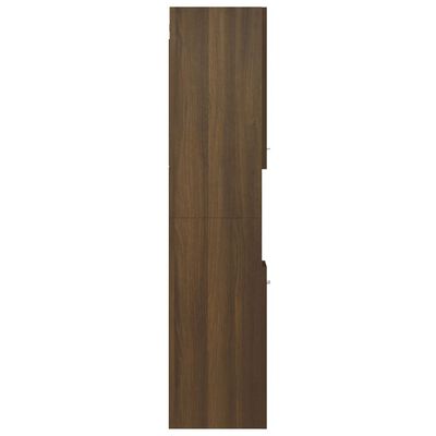 vidaXL Vonios spintelė, ruda ąžuolo, 30x30x130cm, apdirbta mediena