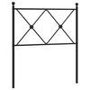 vidaXL Metalinis pakaitinis galvūgalis, juodos spalvos, 80cm