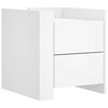 vidaXL Naktinė spintelė, baltos spalvos, 45x50x50cm, apdirbta mediena