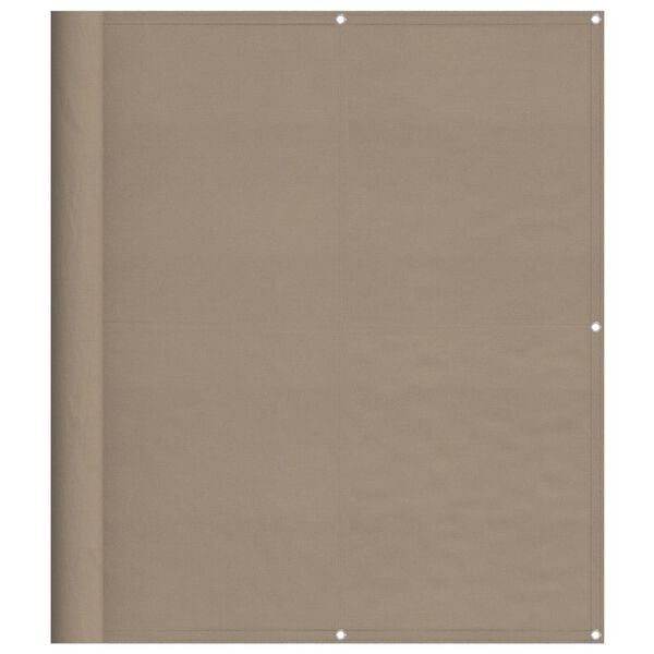 vidaXL Balkono pertvara, taupe, 120x800cm, 100% oksfordo poliesteris