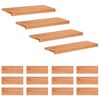 vidaXL Laiptų pakopos 16 vnt. 80 x 25 x 2 cm Lakas Kietas bukas medis