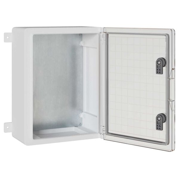 vidaXL Control Cabinet Pilka 30 x 16,5 x 40 cm ABS plastikas