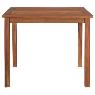 vidaXL Sodo stalas, 85x85x74cm, akacijos medienos masyvas