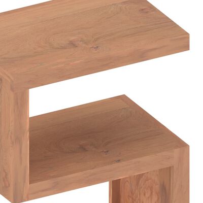 vidaXL Šoninis staliukas, 45x30x60cm, tikmedžio medienos masyvas